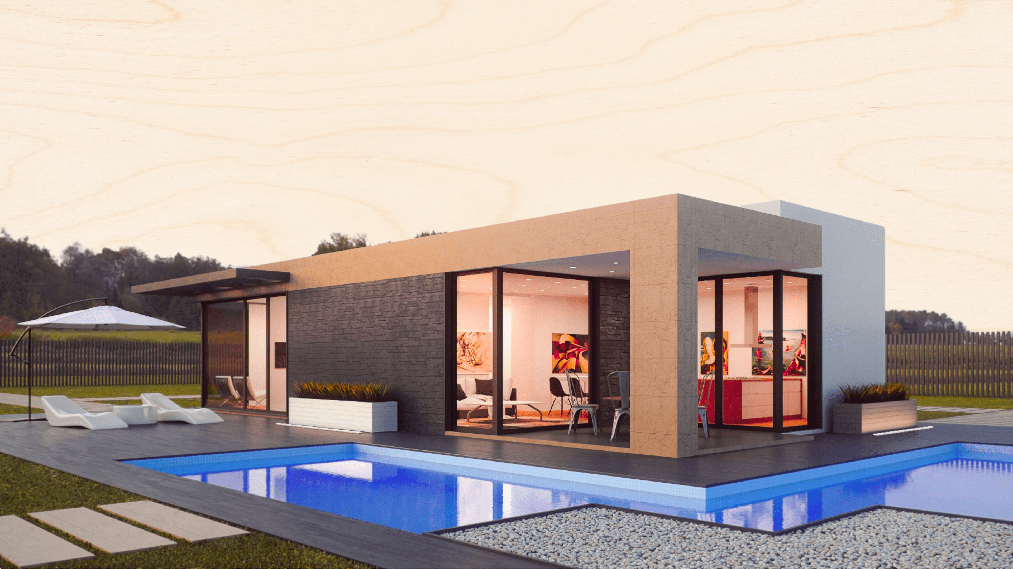 Modern construction project with premium architecture